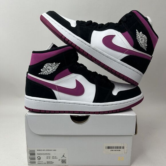 Nike Shoes Air Jordan 1 Retro Mid WMNS “Cactus Flower” 2023 - Picture 1 of 5